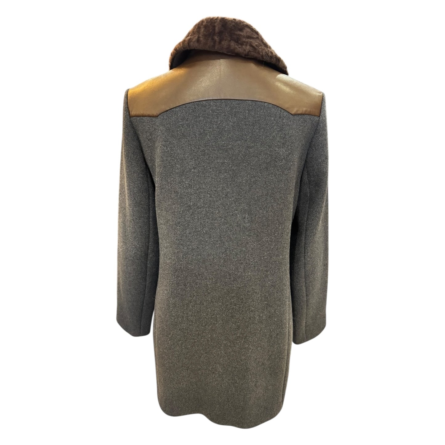 Sandro Grey Double Breasted Coat - 12