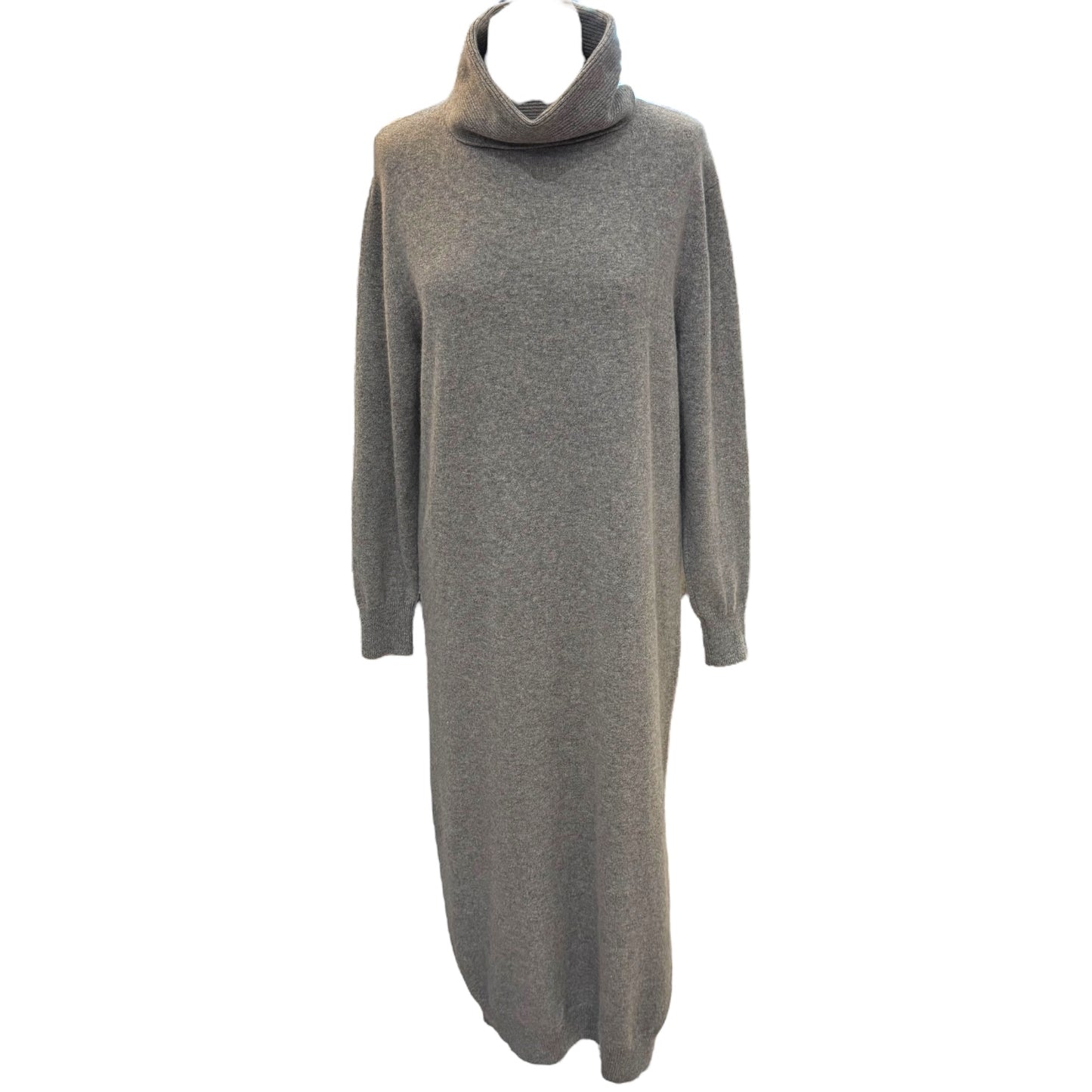 Max Mara Grey Cashmere Knit Dress - 12