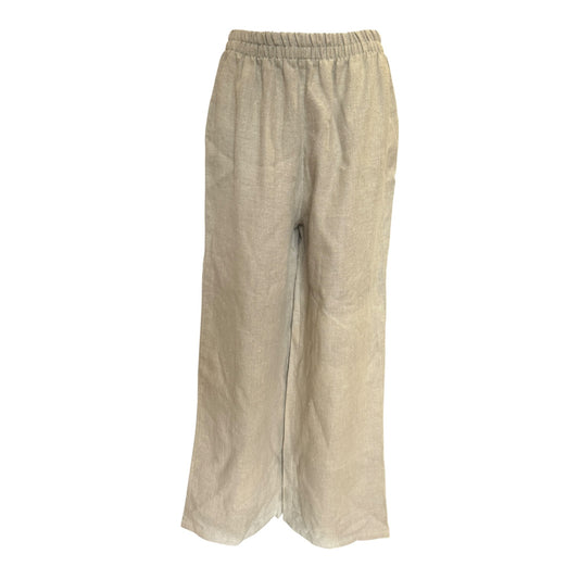 Kontrast Beige Linen Trousers - 14/16 - NEW