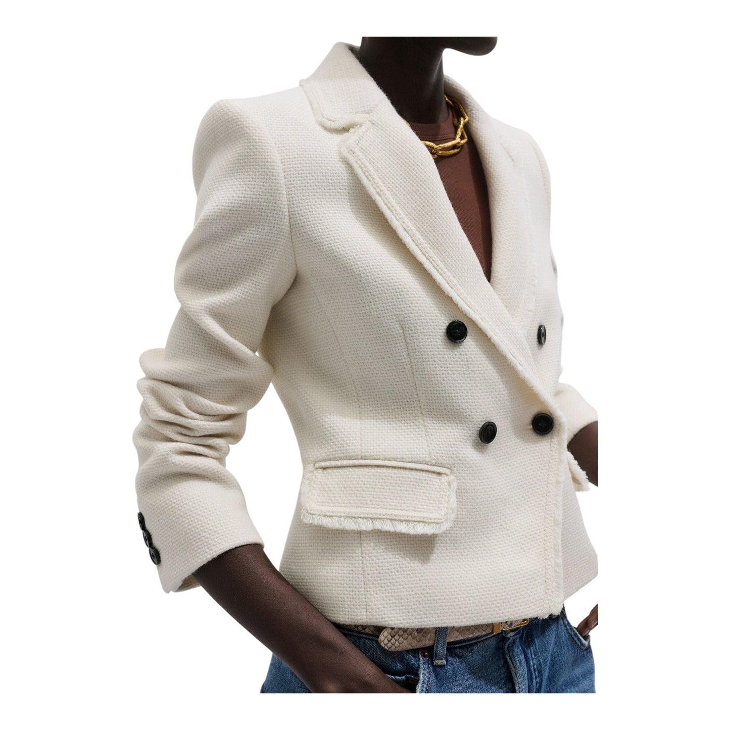 Me + Em AM-PM Fitted Blazer Italian Wool Blend - 12