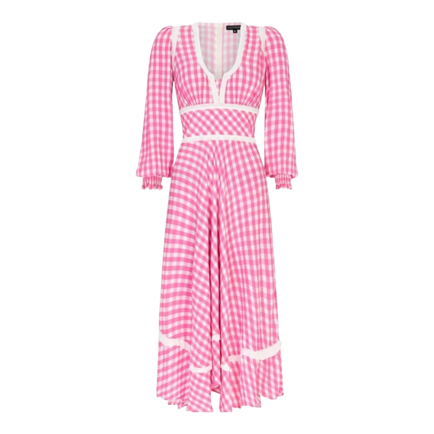 Coco Fennell Gingham Pink Dirndl Dress - 12