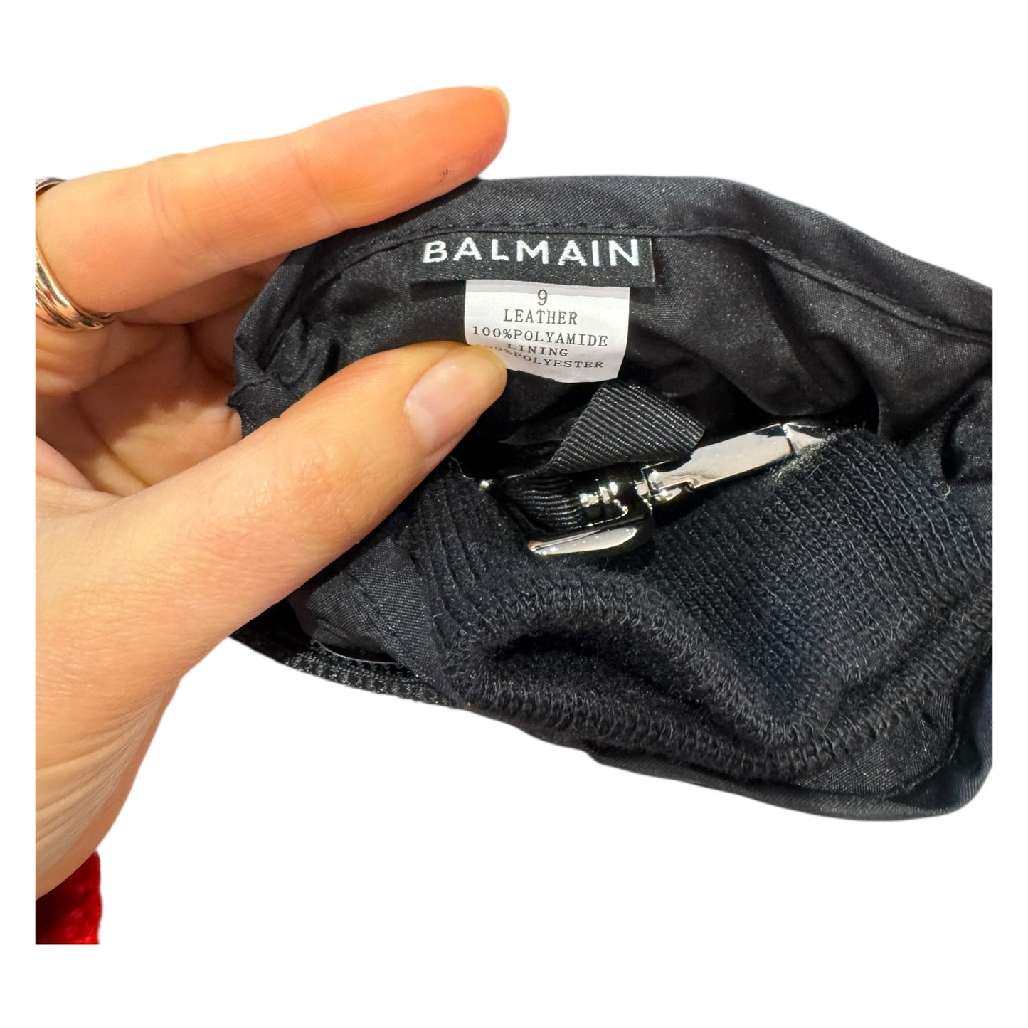 Balmain Black Snow Gloves