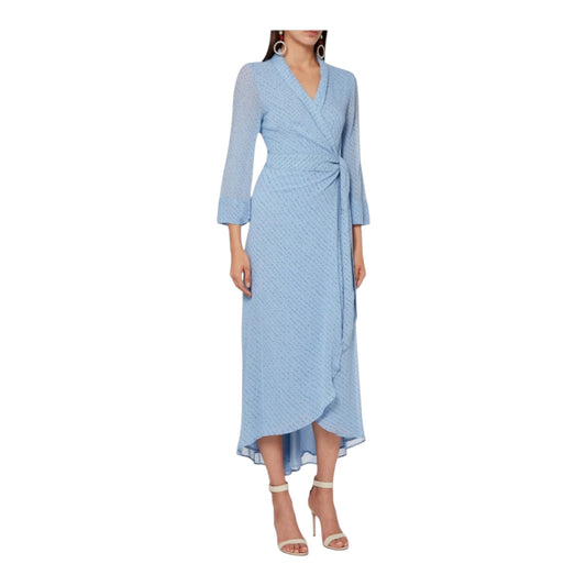 Ganni Georgette Blue Floral Dress - 10