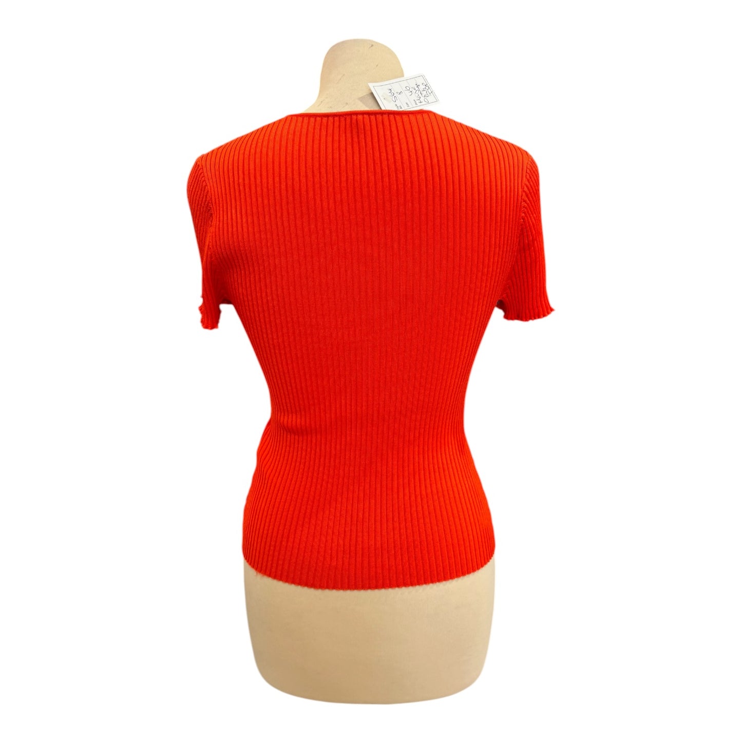 Maje Orange Ruched Top - 8
