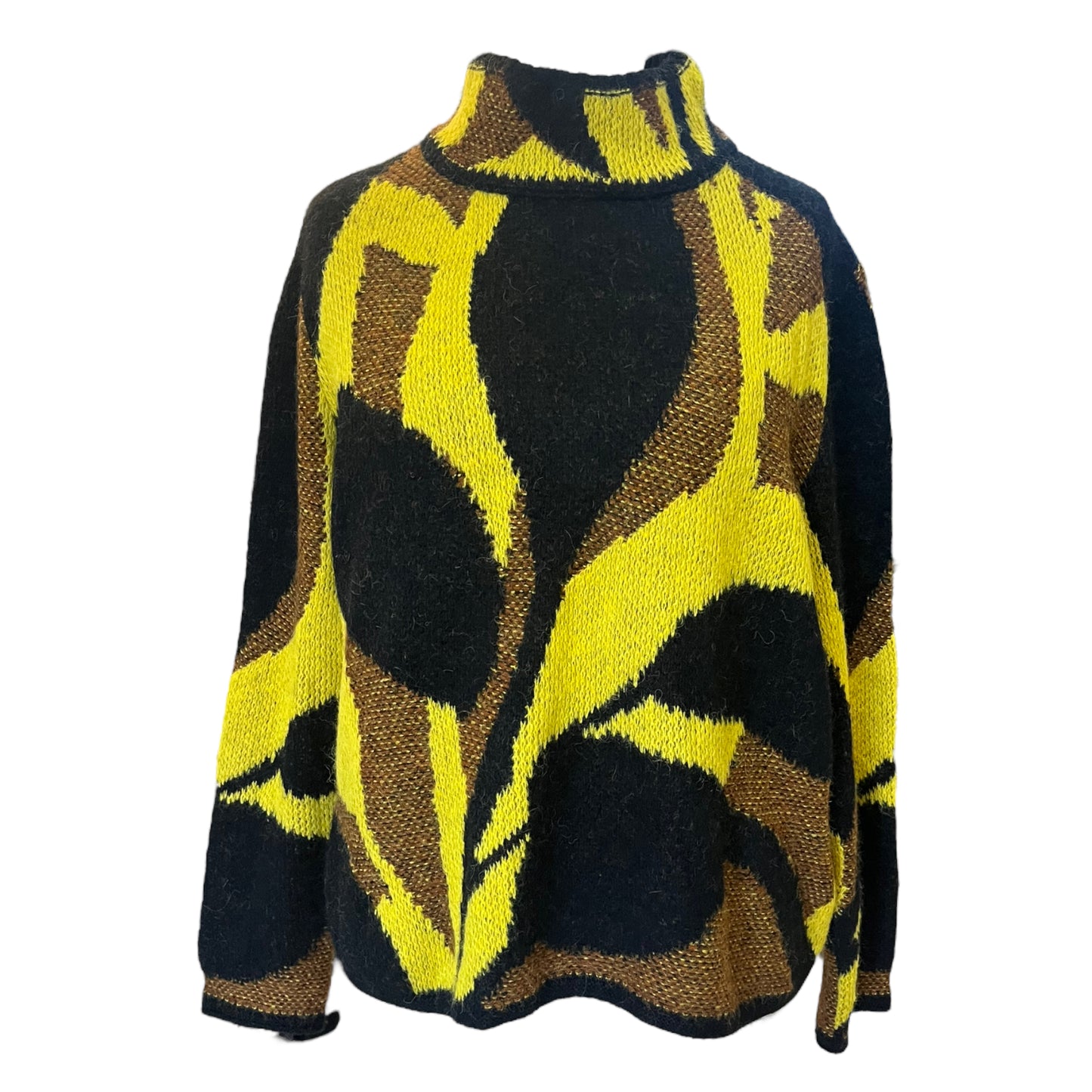 Marc Cain Black, Yellow and Brown Jumper