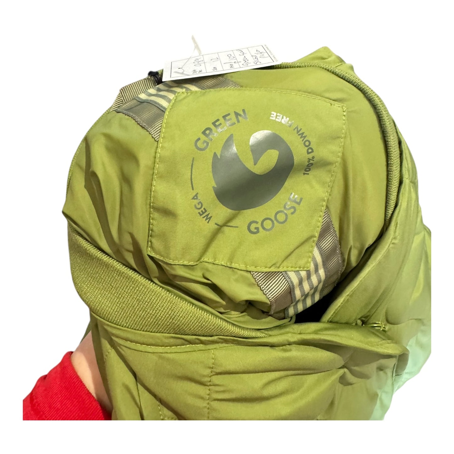 Green Goose Quilted Jacket with Detachable Scarf - 12 - NEW
