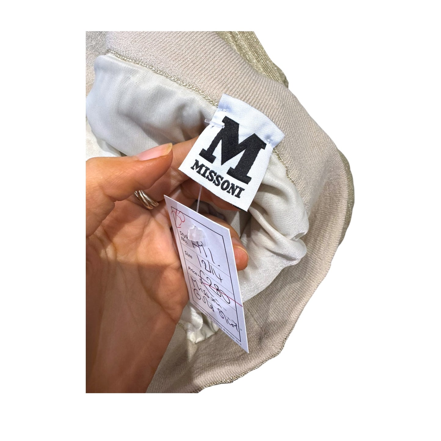 Missoni Gold Lurex Maxi Skirt - 12/14
