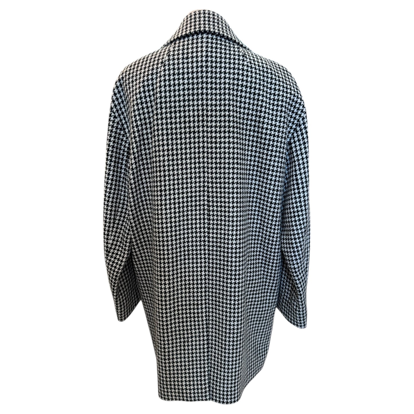 Mayla Black and White Houndstooth Coat - 14/16