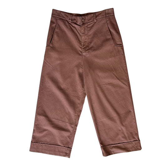 Transit 'Evanna Wide Leg Cropped Trousers' - 10 - NEW