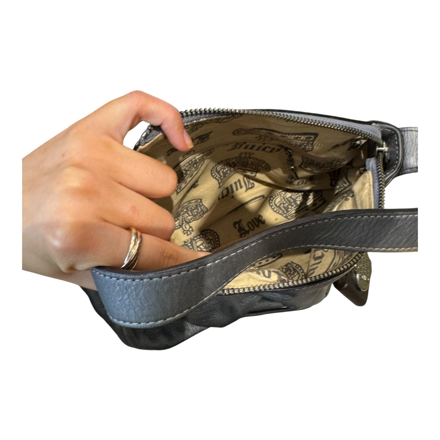Juicy Couture Pewter Metallic Bag