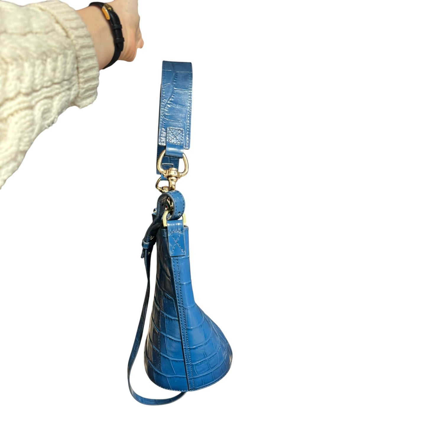 Jigsaw Blue Kenton Leather Bag