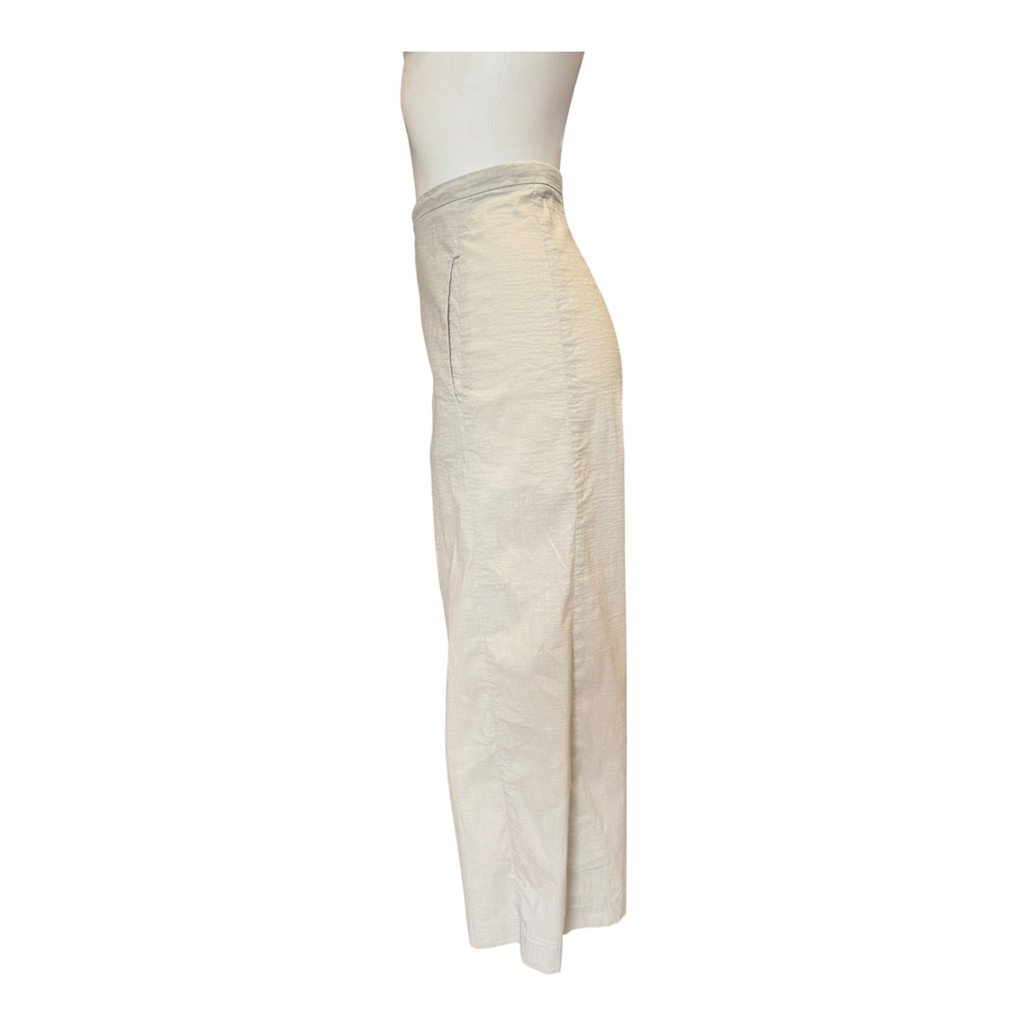 Annette Gortz Grey Beige Wide Leg Trousers - 14
