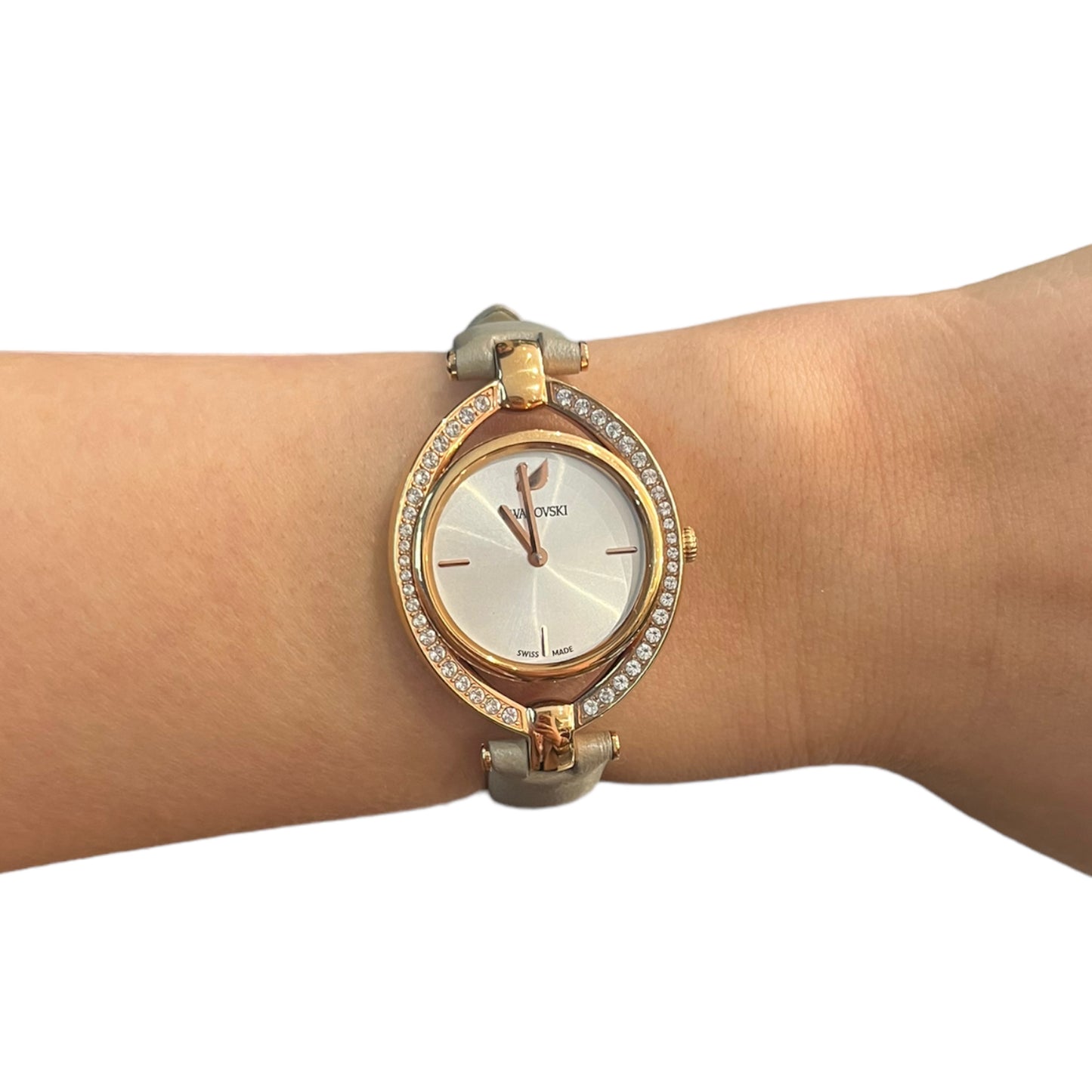 Swarovski Rose Gold and Taupe Watch