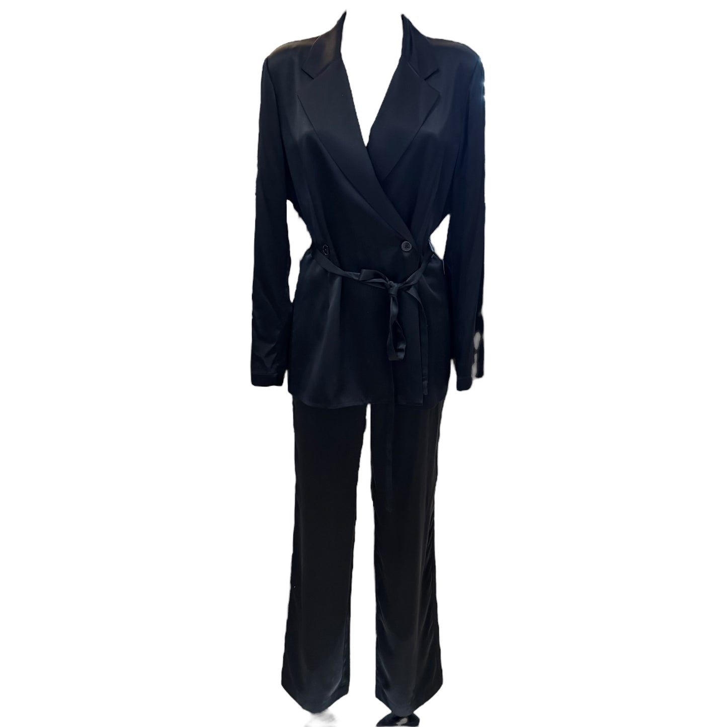 Joseph Black Silk Trouser Suit - 10