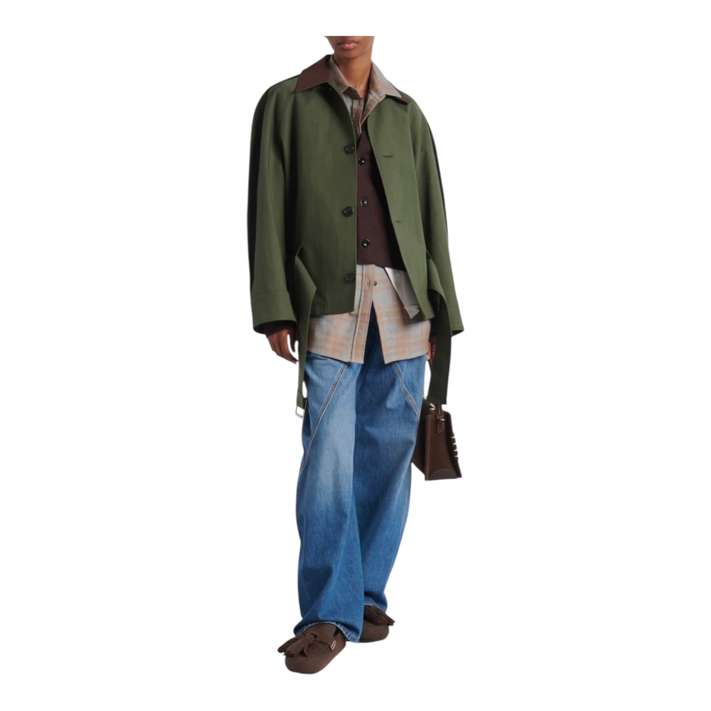 JW Anderson Brown Tassel Suede Mules - Fit UK 4