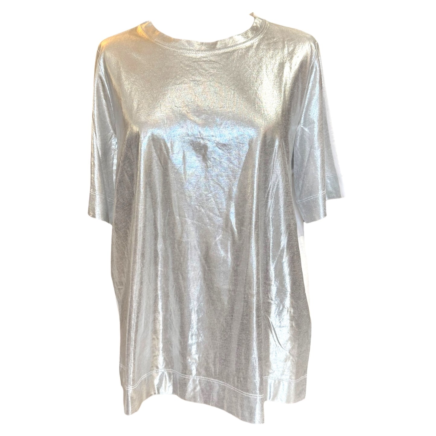 Luisa Cerano Silver T Shirt - 12 - NEW