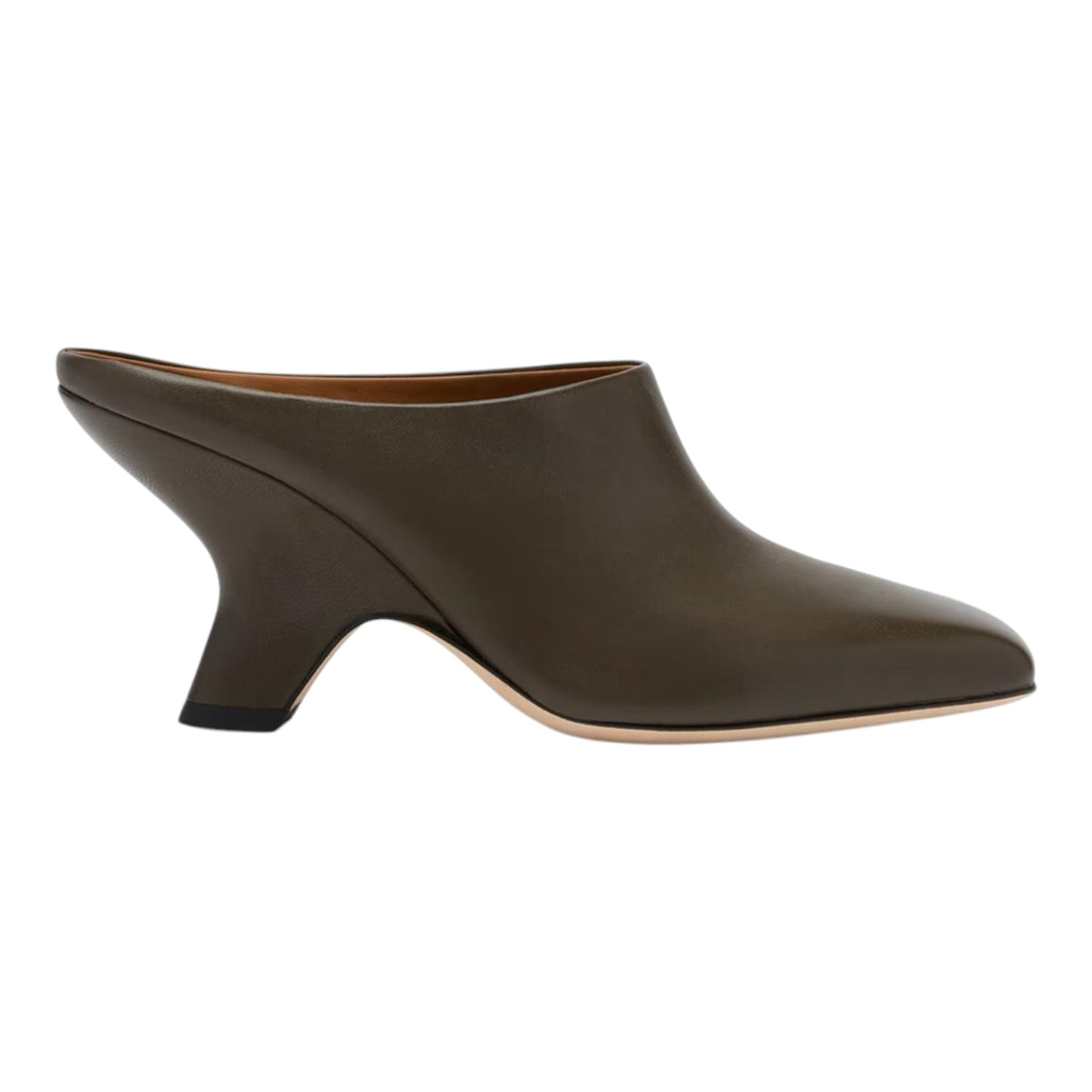 Russell & Bromley Olive Haymoor Mule Wedge Mule - 38/5 - NEW
