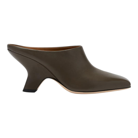 Russell & Bromley Olive Haymoor Mule Wedge Mule - 38/5 - NEW