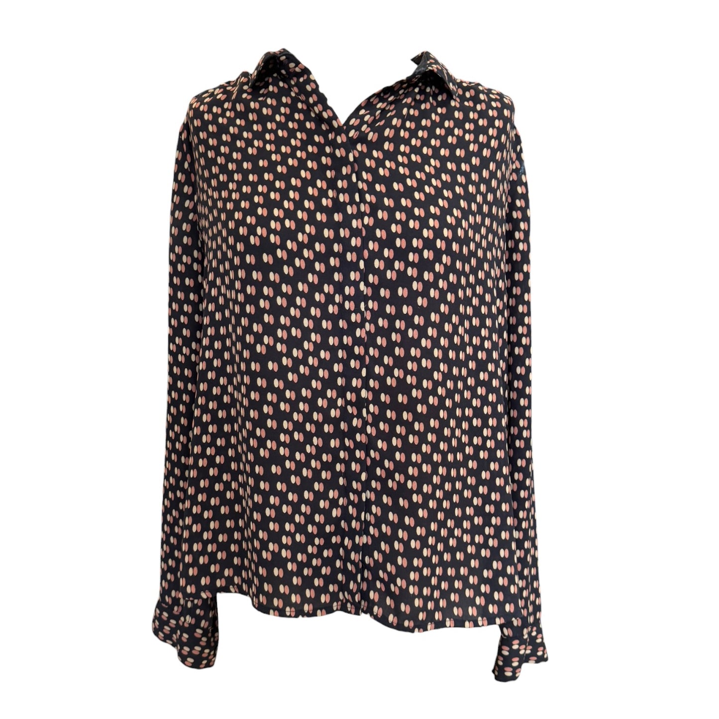 Day Birger Mikkelson Navy Spot Blouse - 12