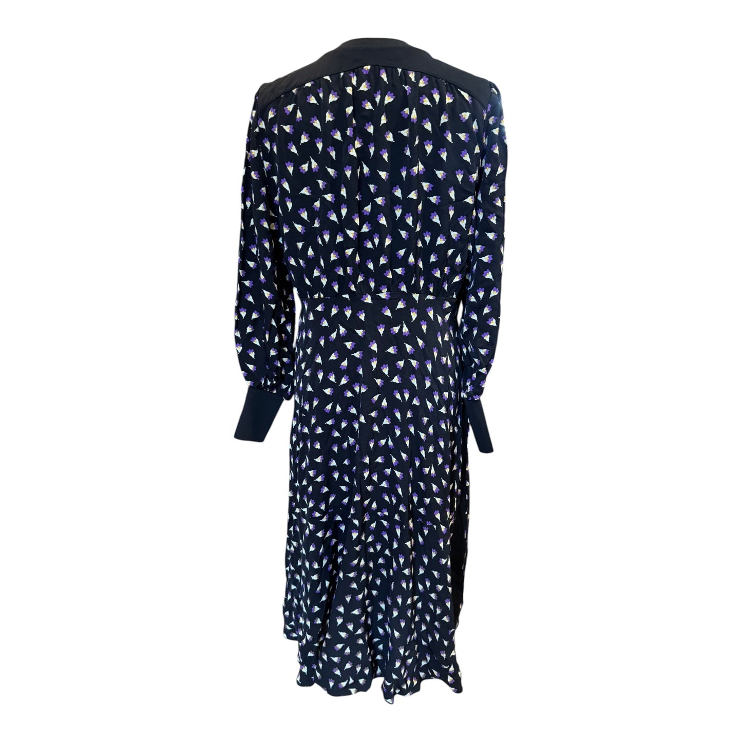 Me + Em Black and Purple Midi Dress - 14