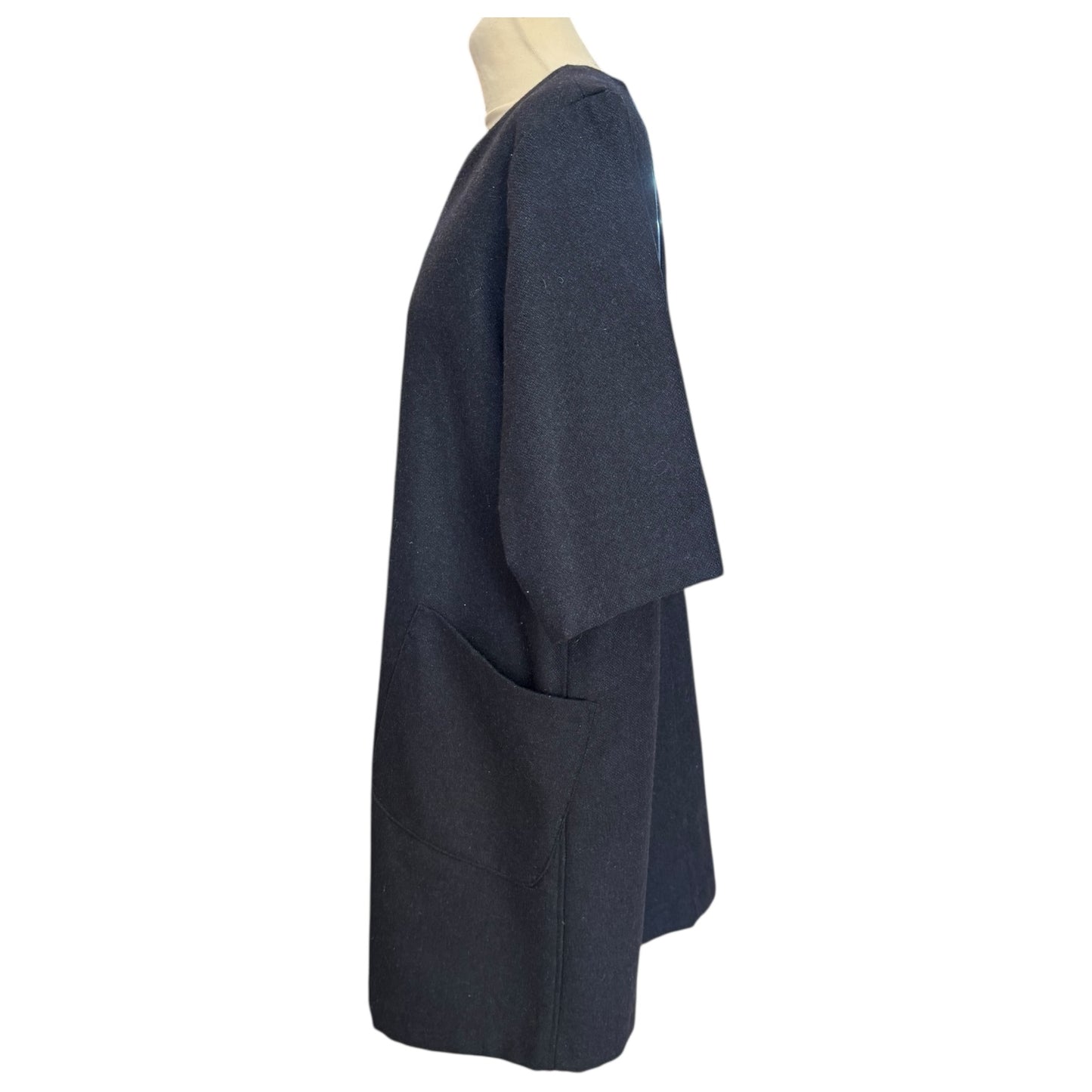 Toast Navy Wool Dress - 12/14
