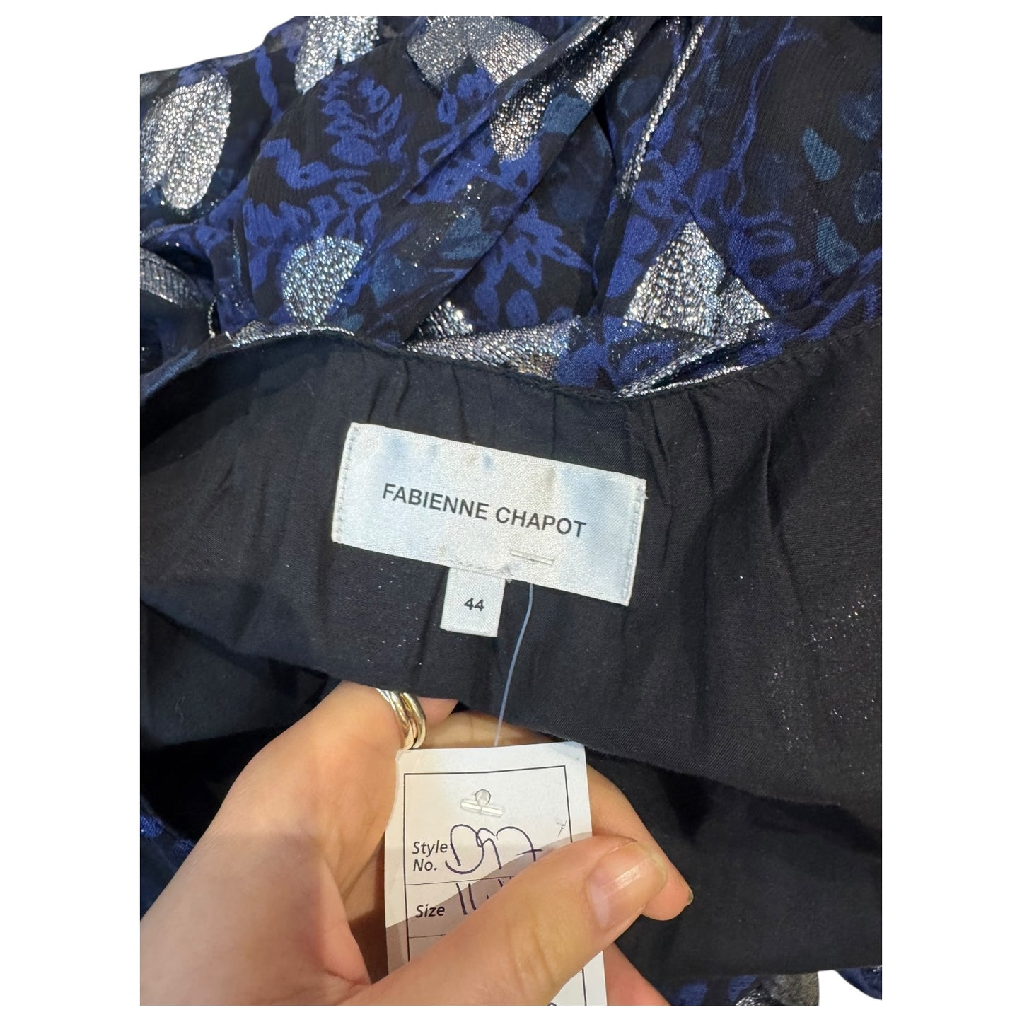 Fabienne Chapot Black and Blue Chacha Dress Moonshine - 14/16