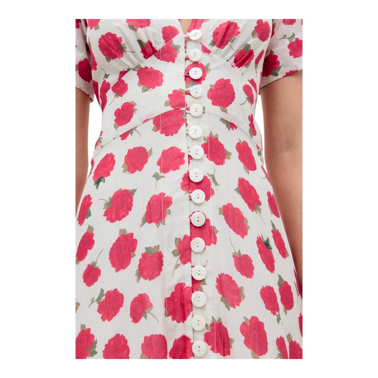 Rixo Pink  Floral Novara Cotton-Silk Midi Dress - 12