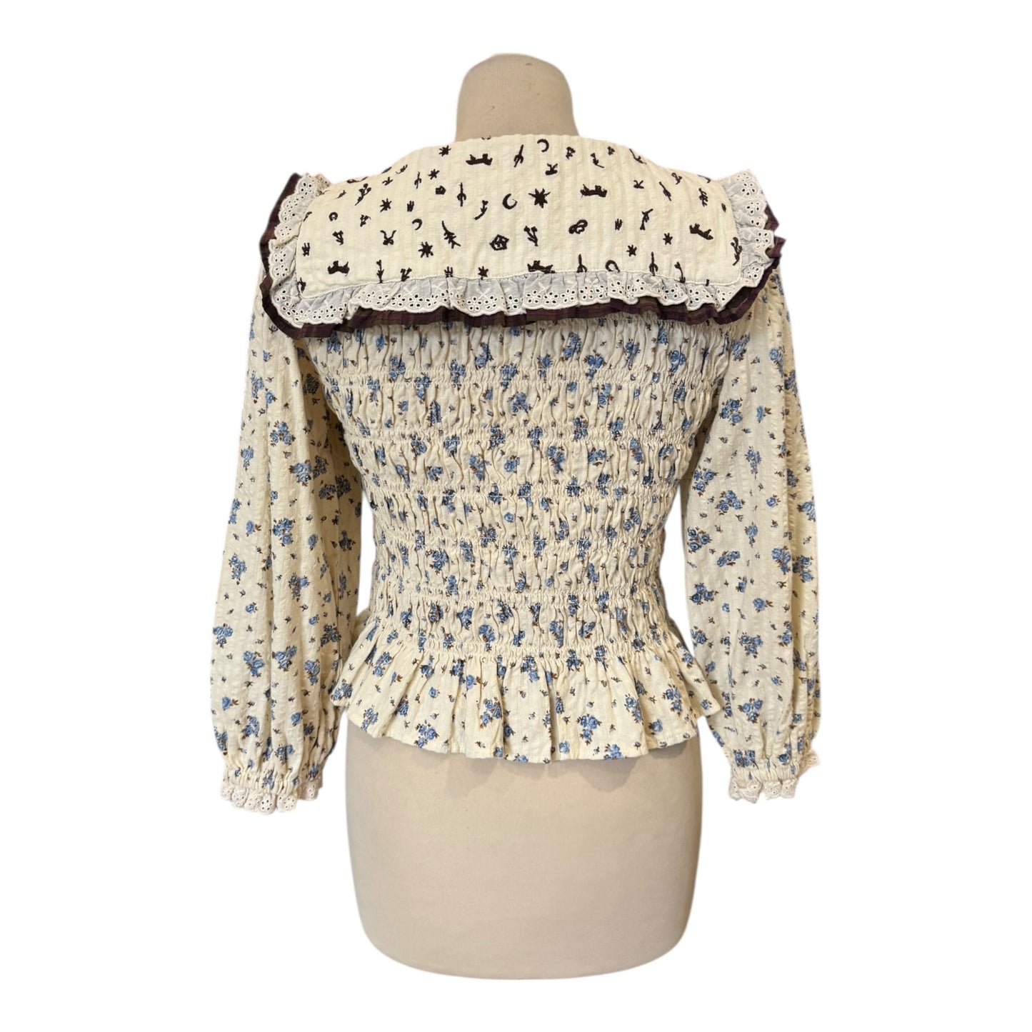 Kimchi Blue Collared Blouse - 12 - NEW
