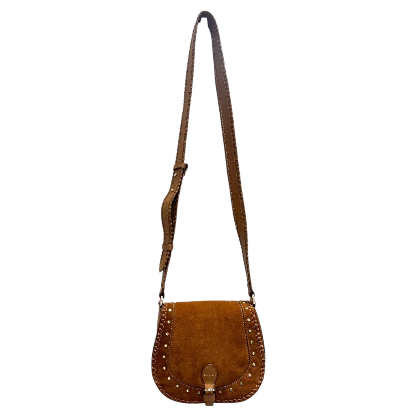 Ted Baker Kalrin Suede Studded Saddle Bag