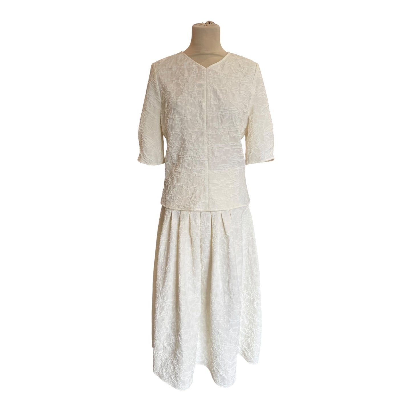 InWear Cennox Cream Jacquard Two Piece - 10/12
