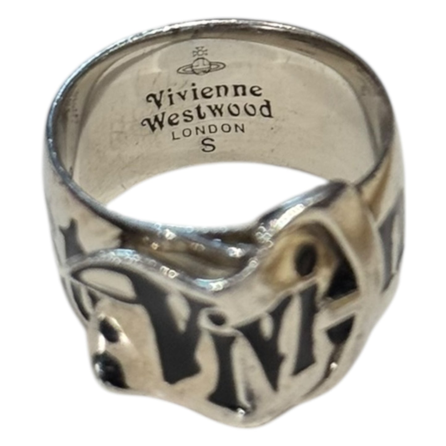 Vivienne Westwood Silver Belt Ring - S