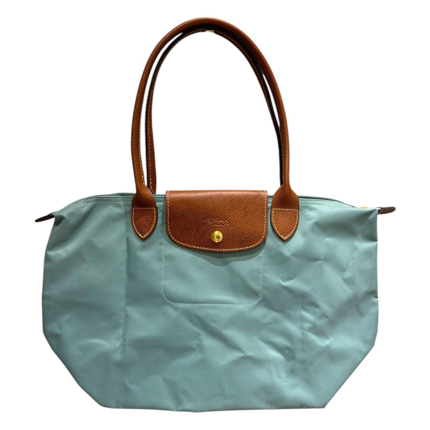 Longchamp Le Pliage Medium Tote Bag in Duck Egg Blue - NEW
