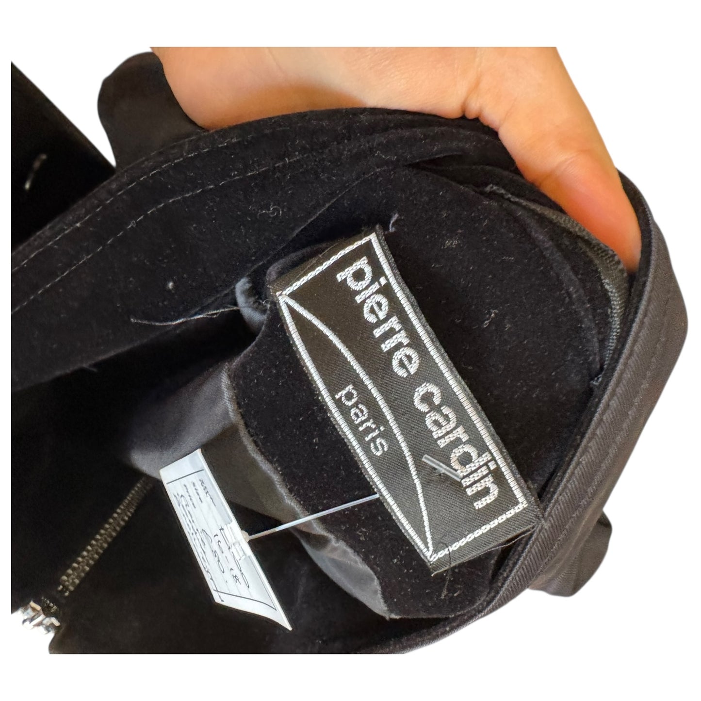 Pierre Cardin Black Zip Detail Coat - 16/18