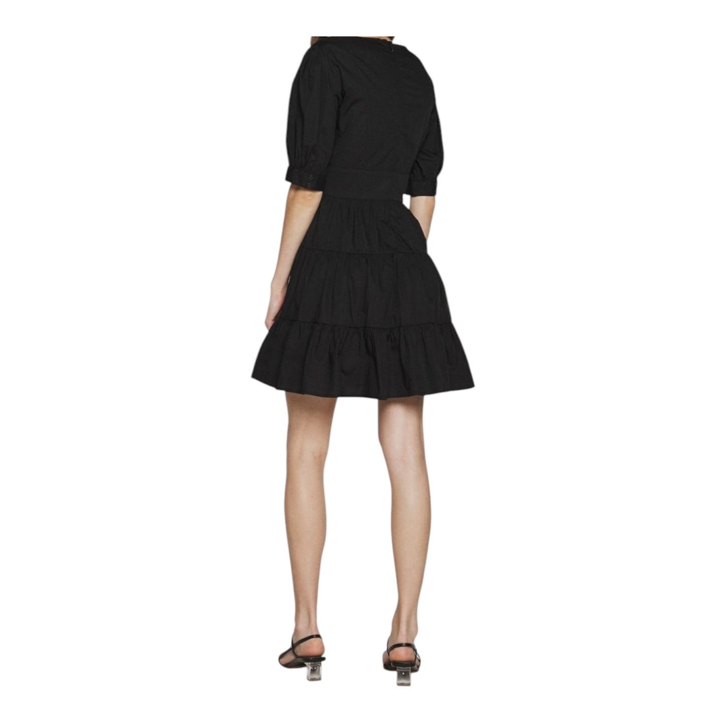 Michael Kors Black Puff Sleeve Mini Dress - 6/8