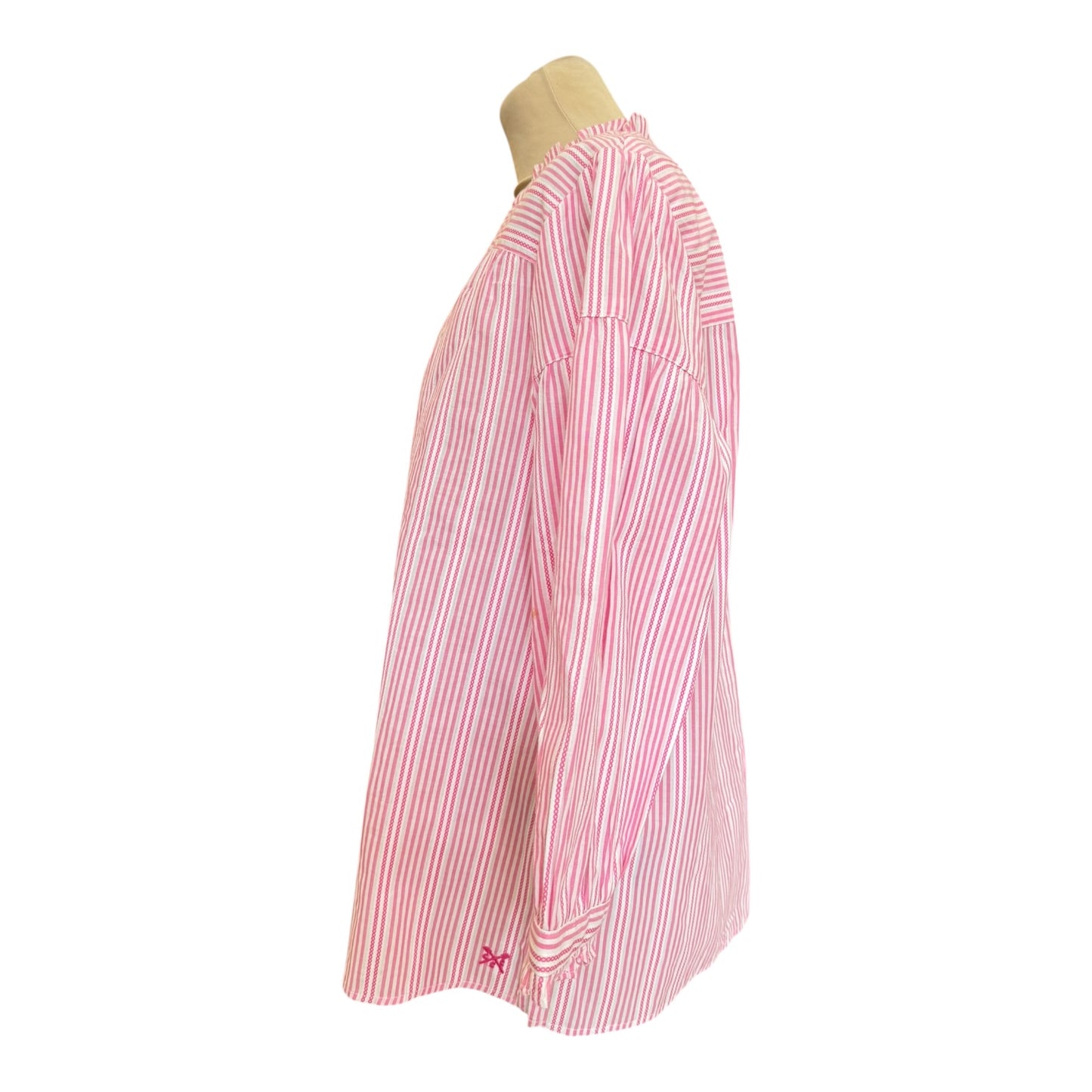 Crew Clothing Pink Stripe Shirt - 16