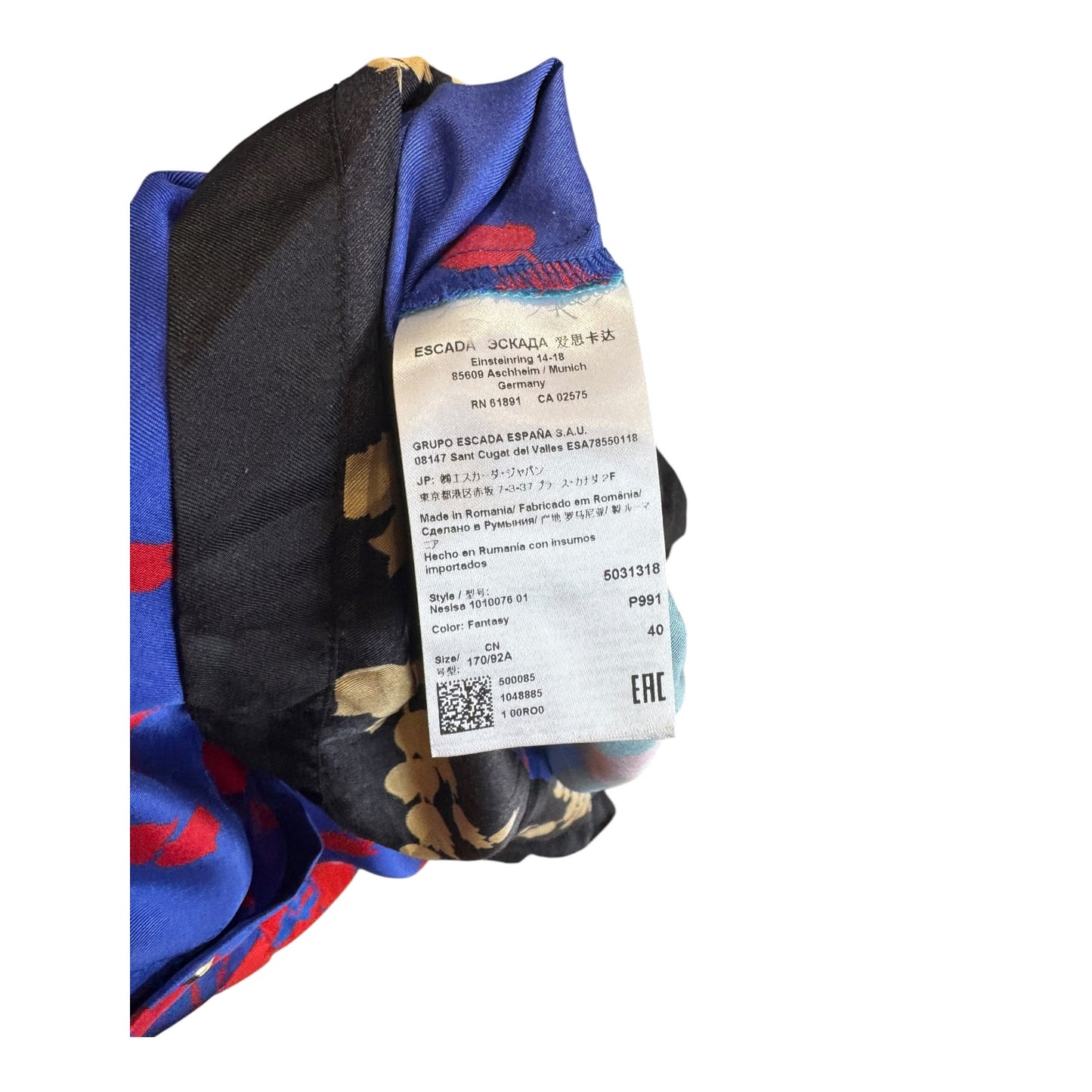 Escada Multicolour Silk Blouse - 12/14