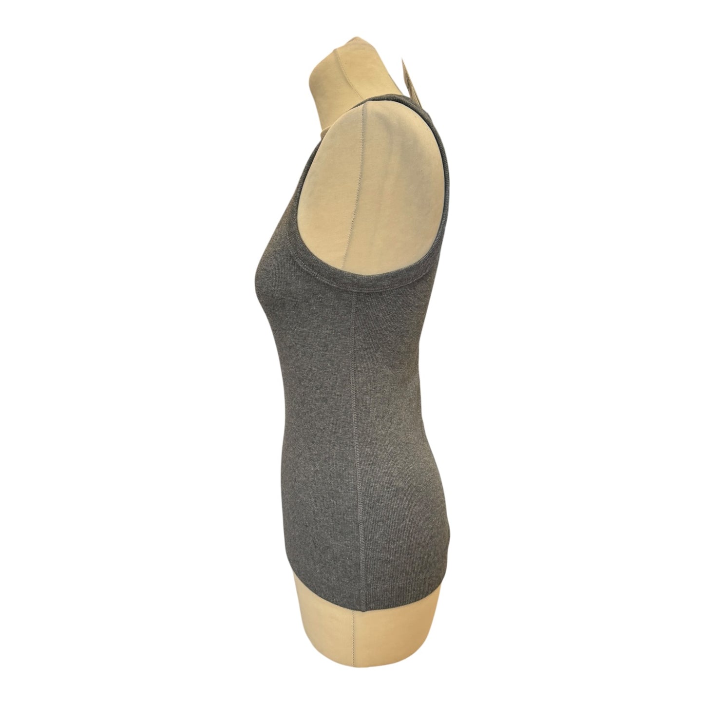 COS Grey Ribbed Cotton Tank Top - 10/12 - NEW