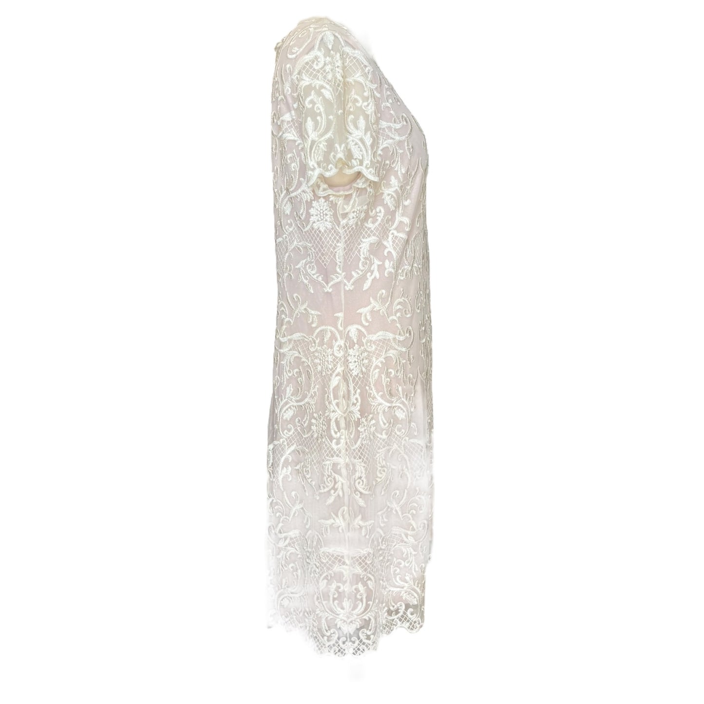 Phase Eight Cream Lace Dress - 16-18