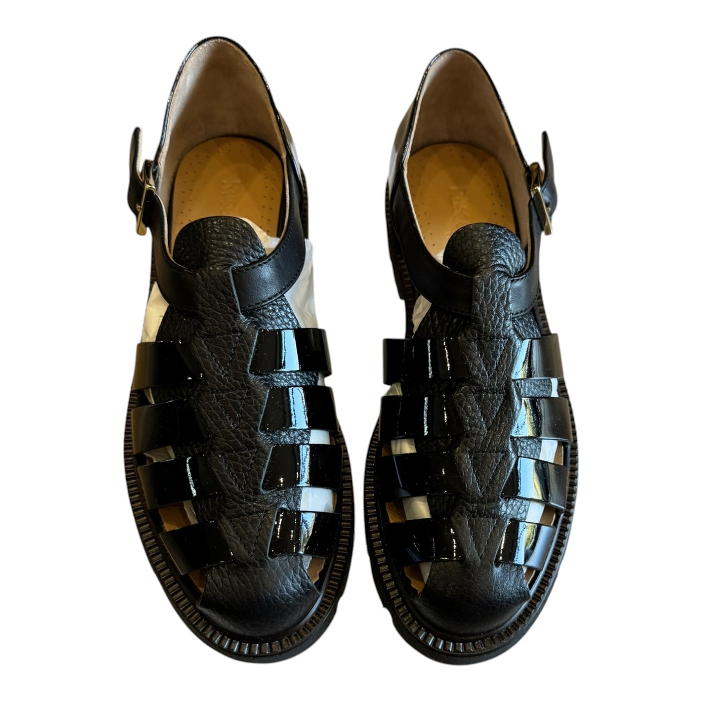 Russell & Bromley Black Sorrento Chunky Fisherman Sandals - 37/4 - NEW