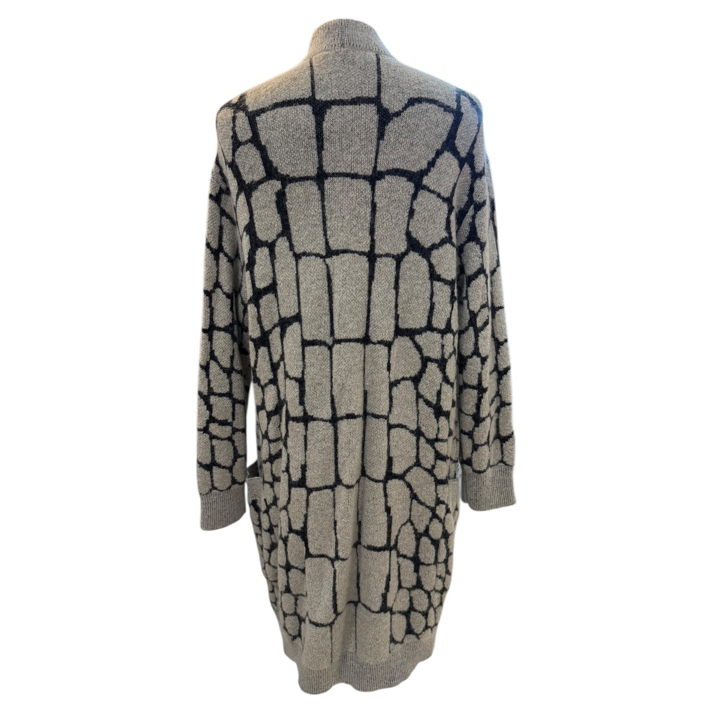 Max Mara Taupe and Black Long Cardigan - 8/10