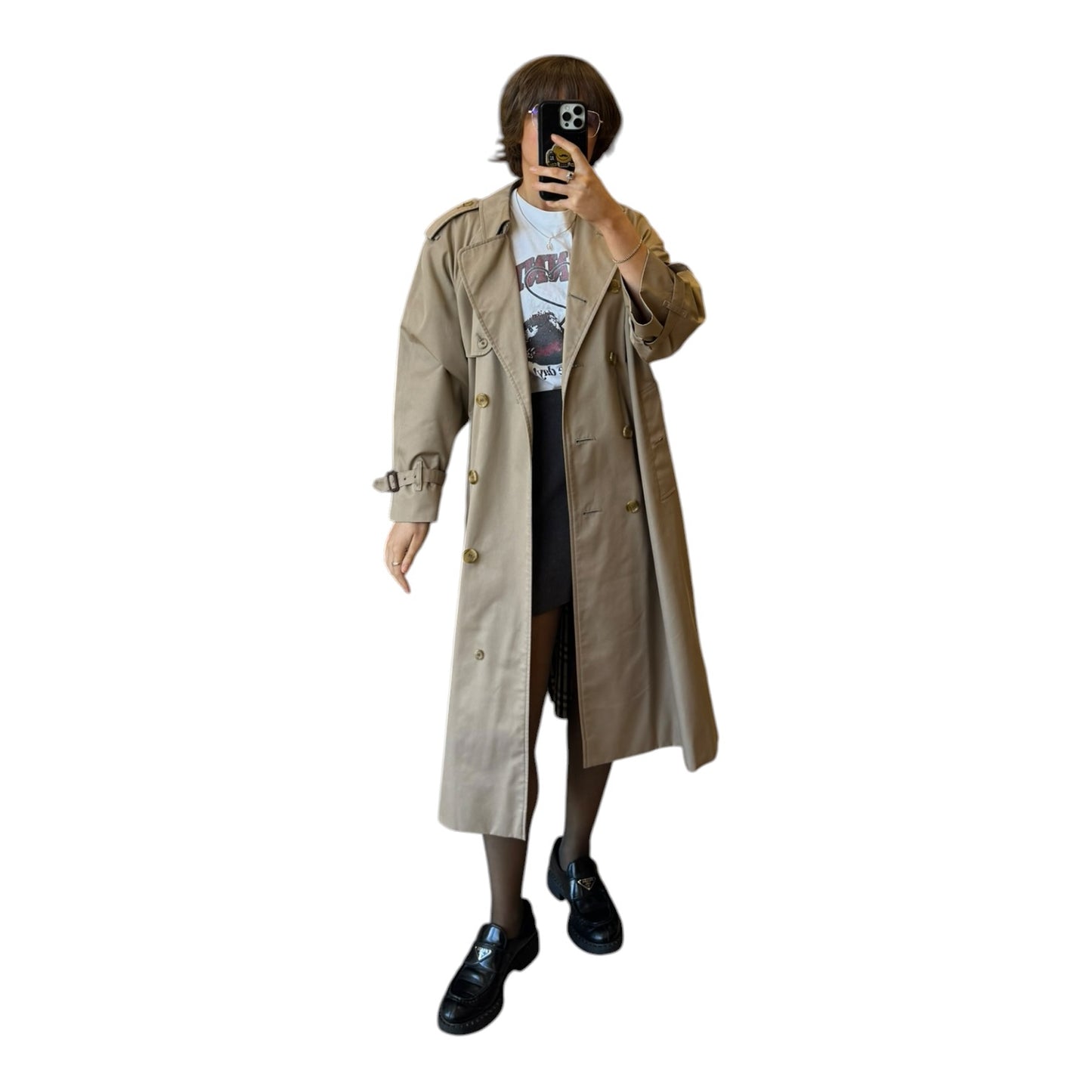 Burberry Double Breasted Trench Coat - 12P