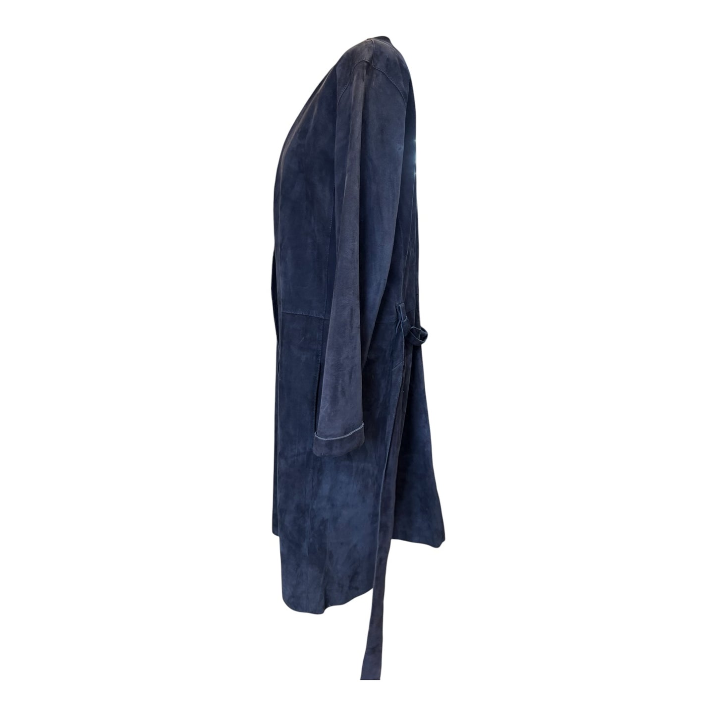 Vince Navy Suede Coat - 10/12