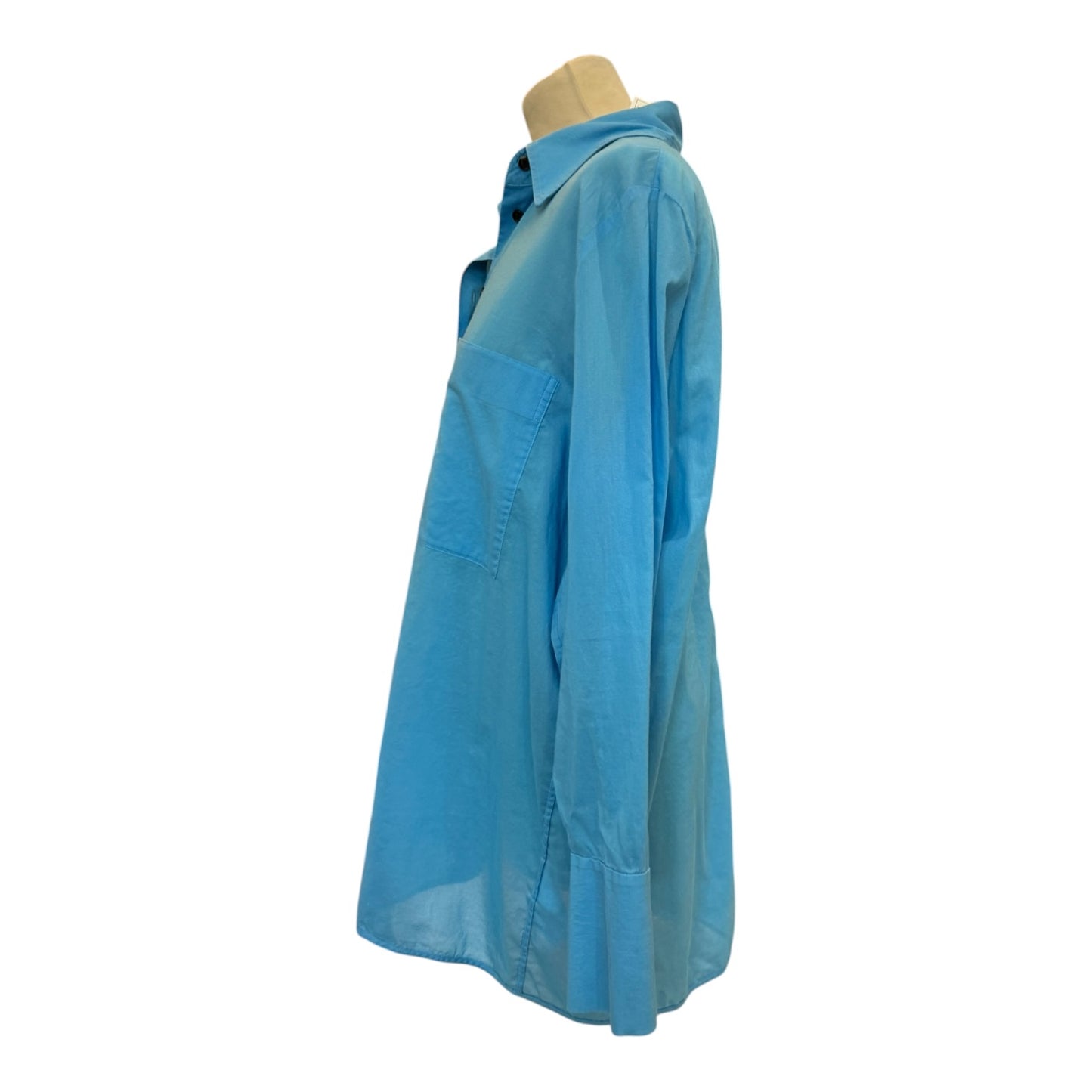 COS Blue Oversized Longline Shirt - 12