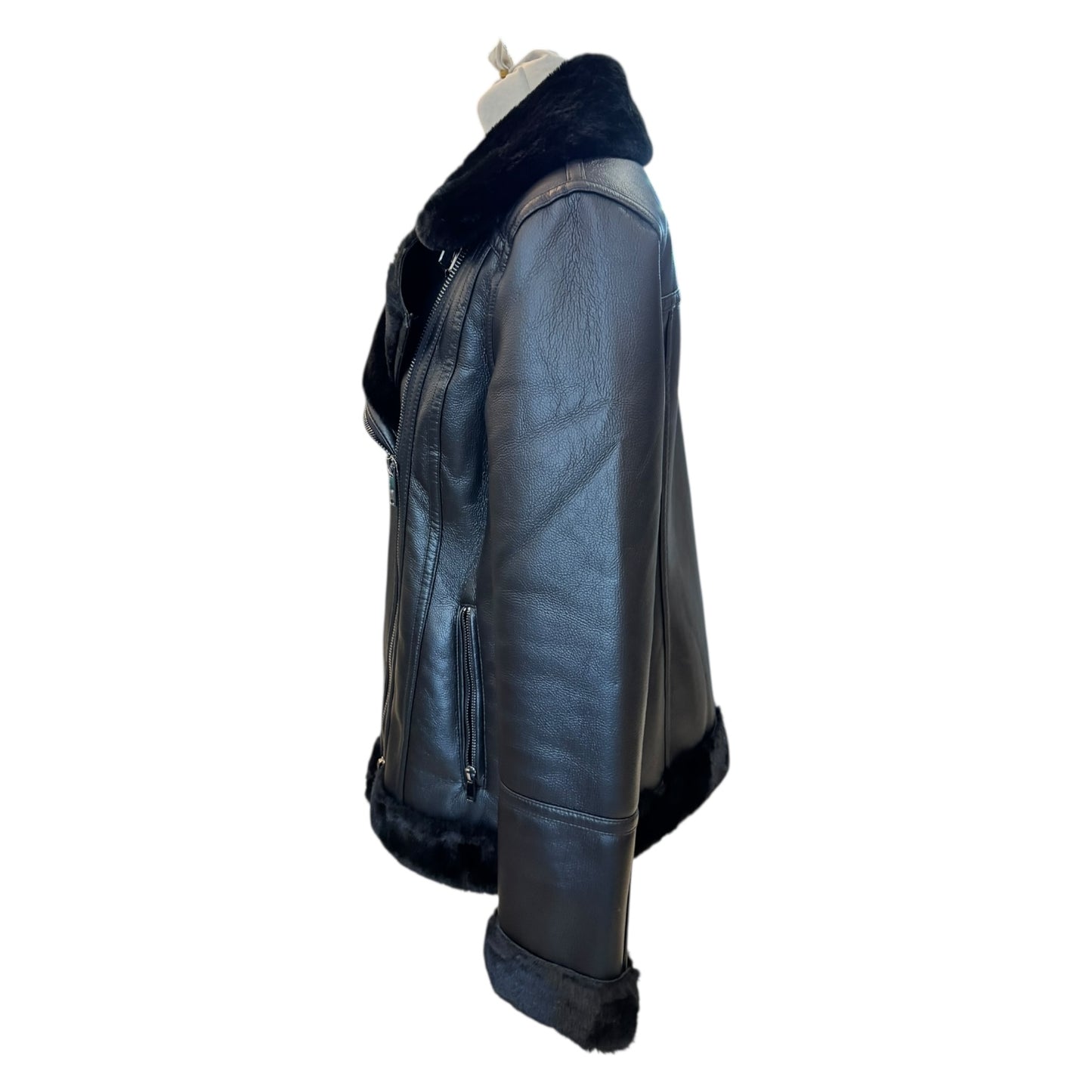 Hobbs Black Ali Biker Jacket - 10