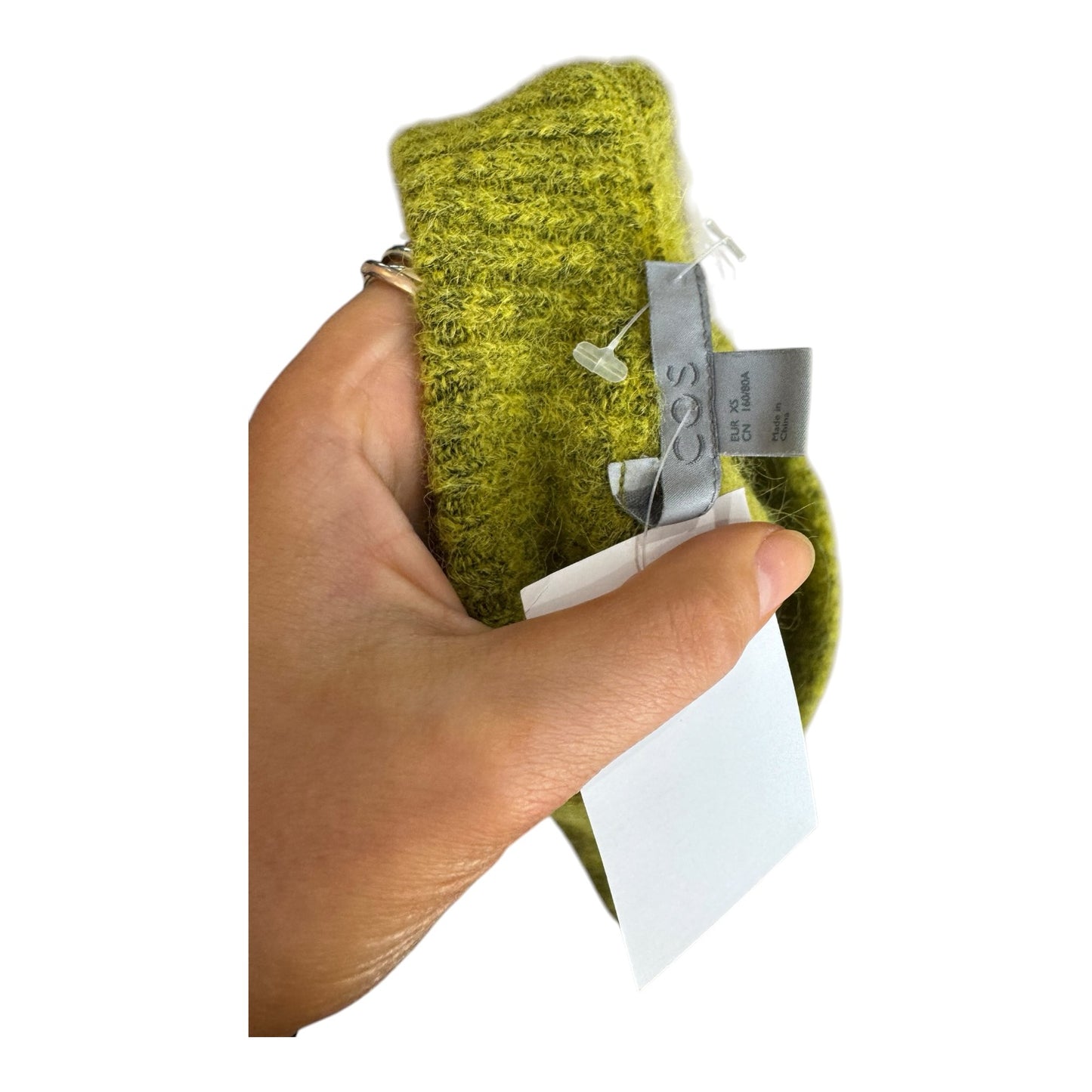 COS Lime Alpaca  and Wool Jumper - 8/10