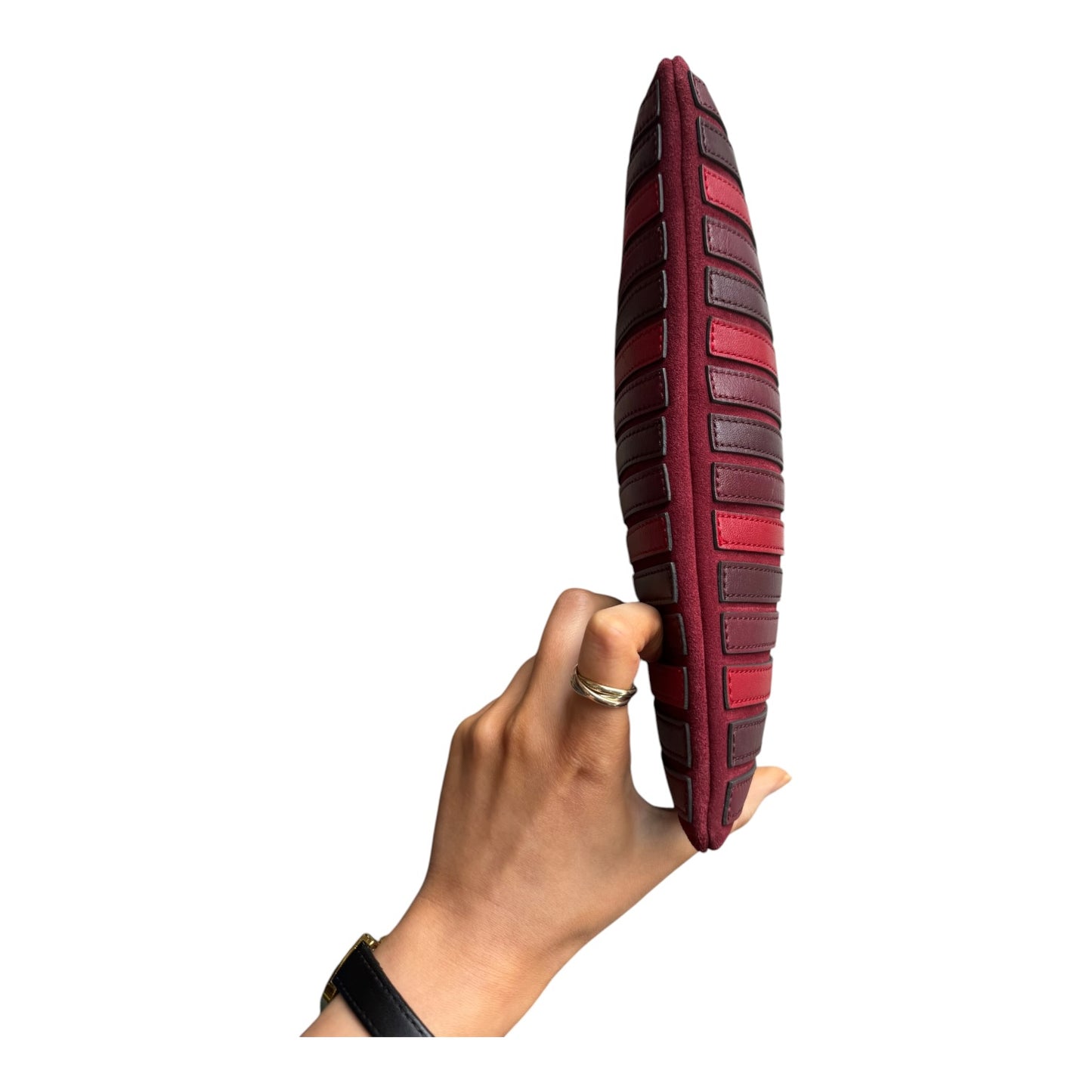Anya Hindmarch Red and Burgundy Clutch