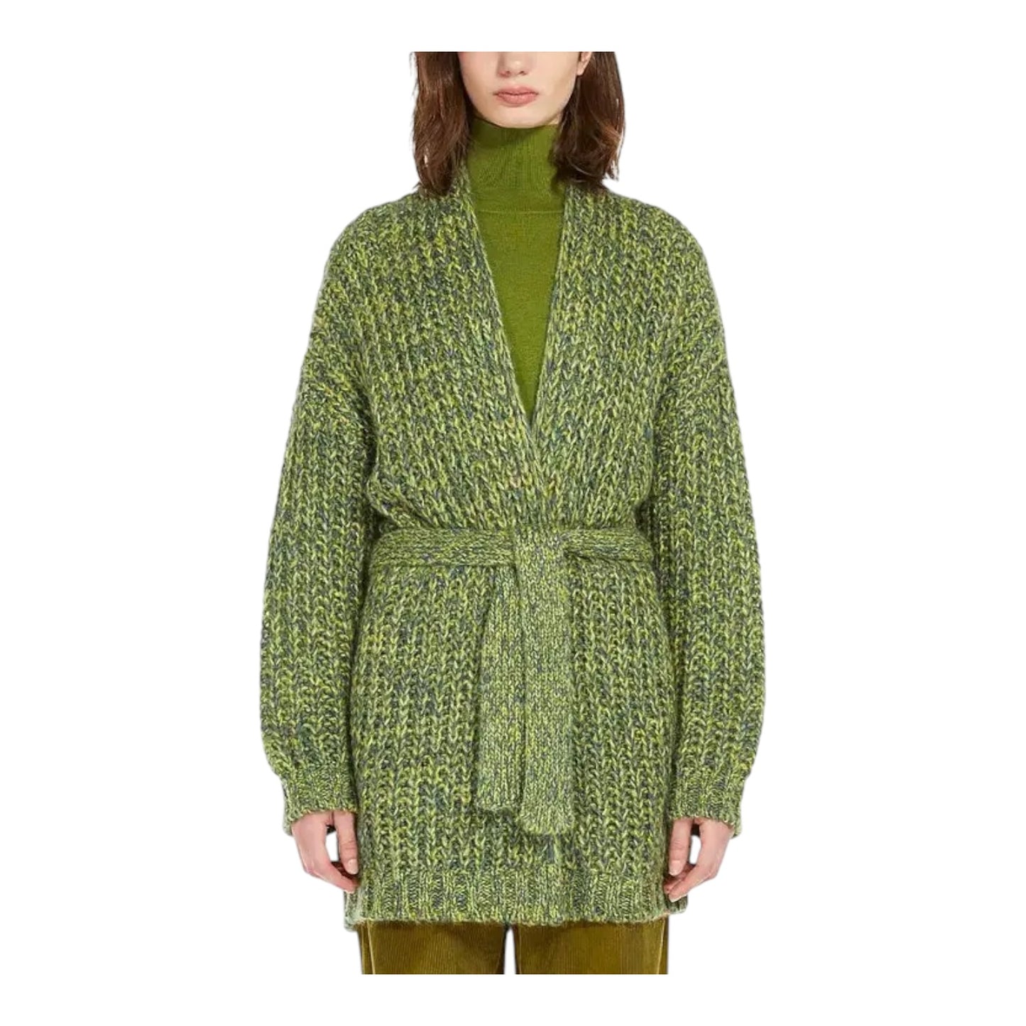 Weekend Max Mara Green Josef Cardigan and Belt - 16/18