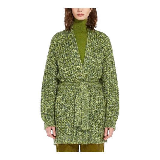 Weekend Max Mara Green Josef Cardigan and Belt - 16/18