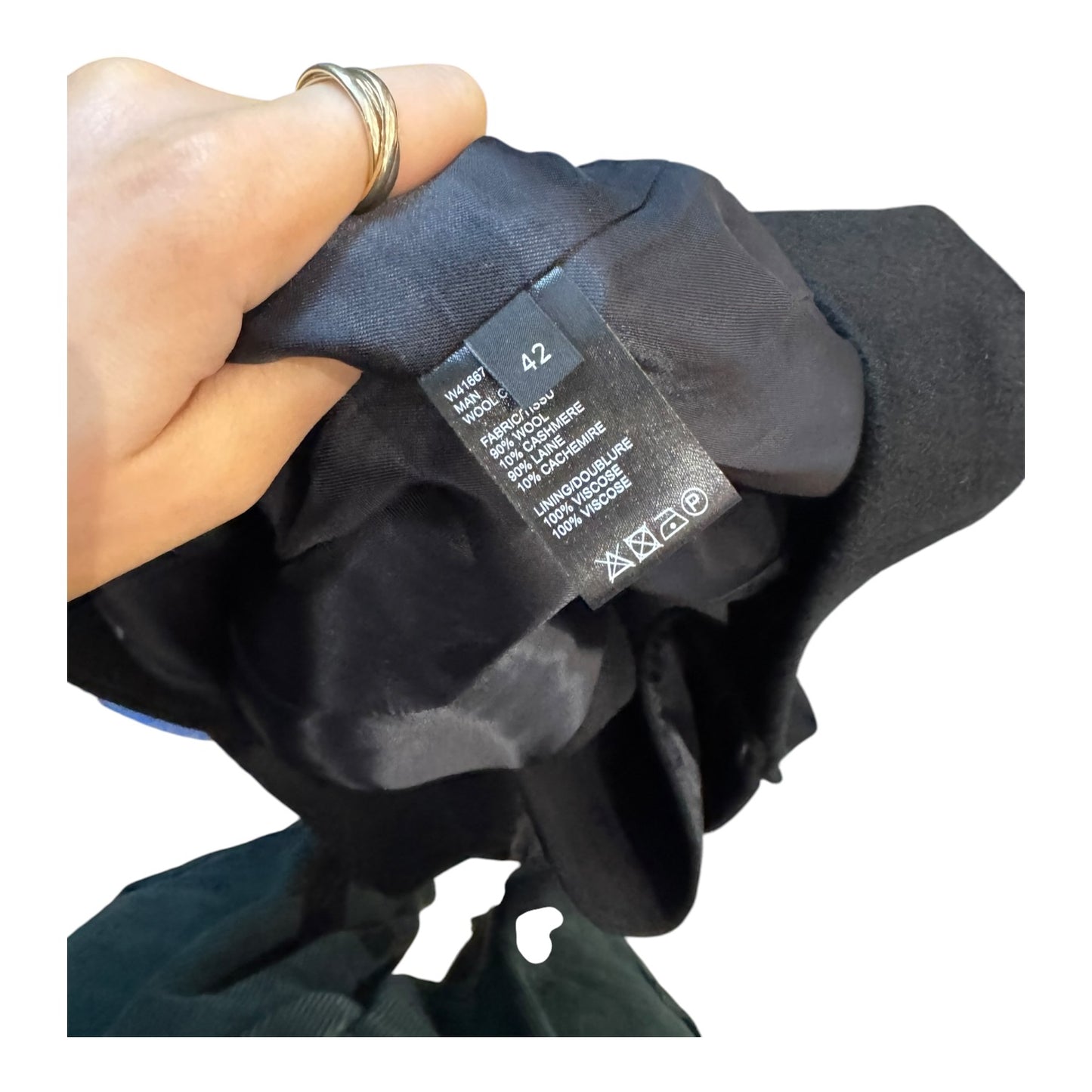 Joseph Black Wool and Cashmere Coat - 10