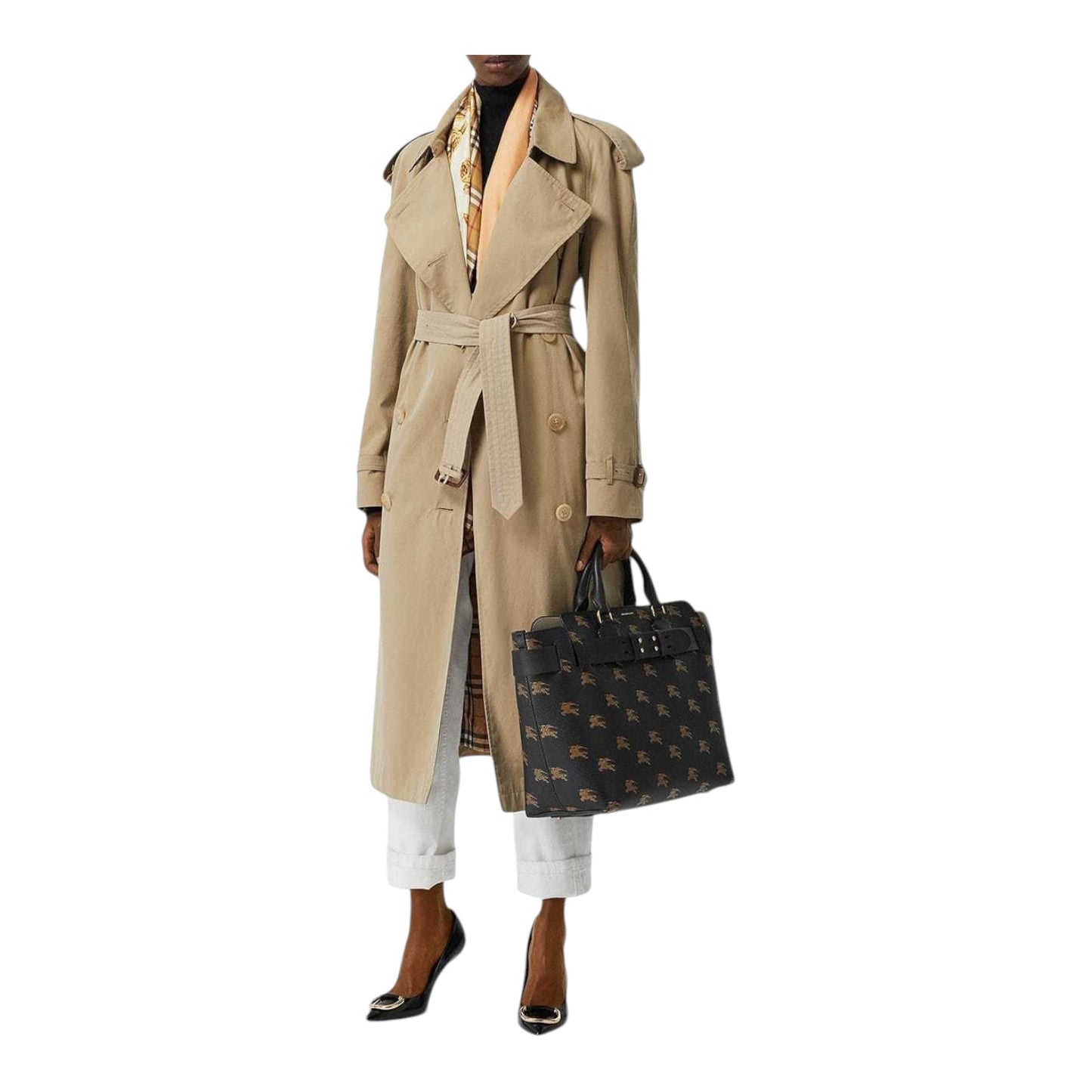 Burberry The Medium Equestrian Knight Leather Belt Bag